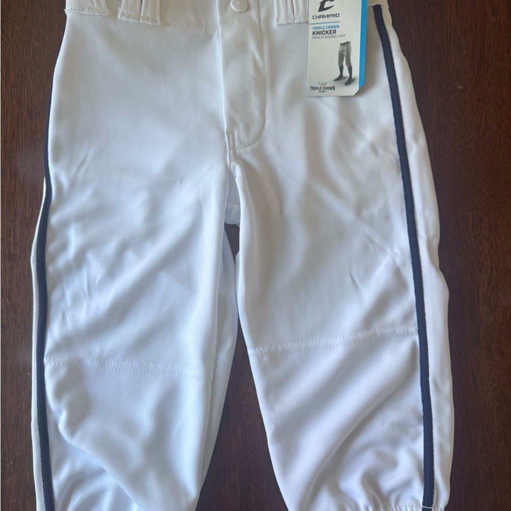 adidas White Kids Bottoms with Black Stripes